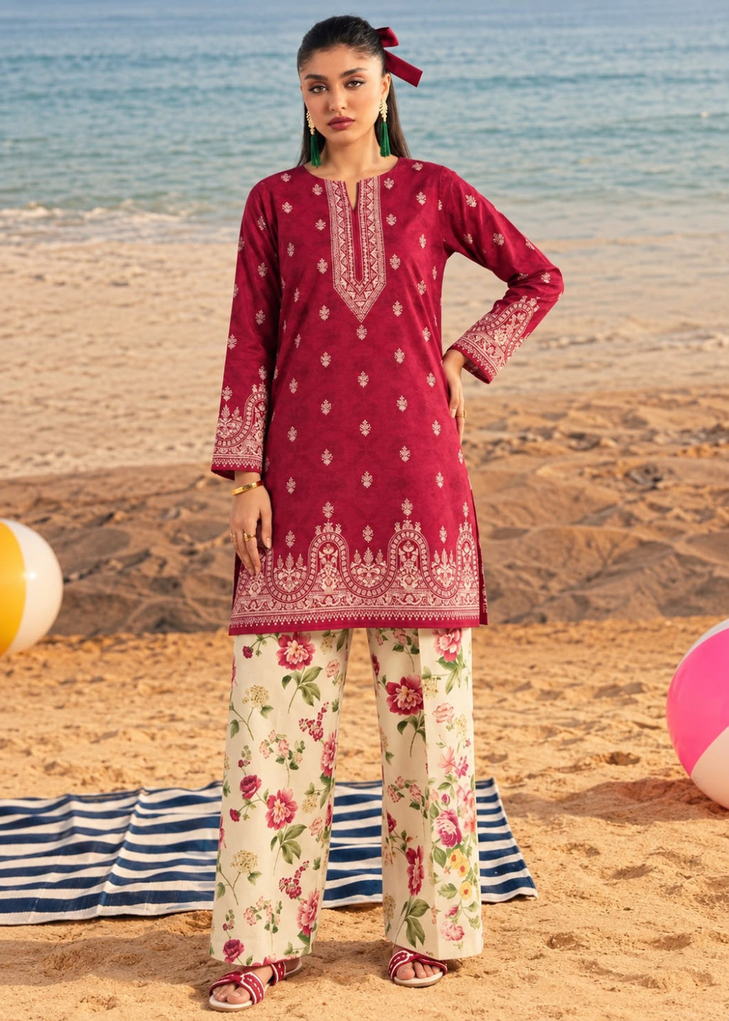 Floral Bareez Binyousaf 2PC