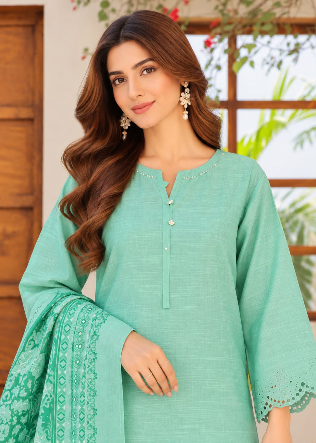 HZ Khaddar Emb Chikankari 3PC