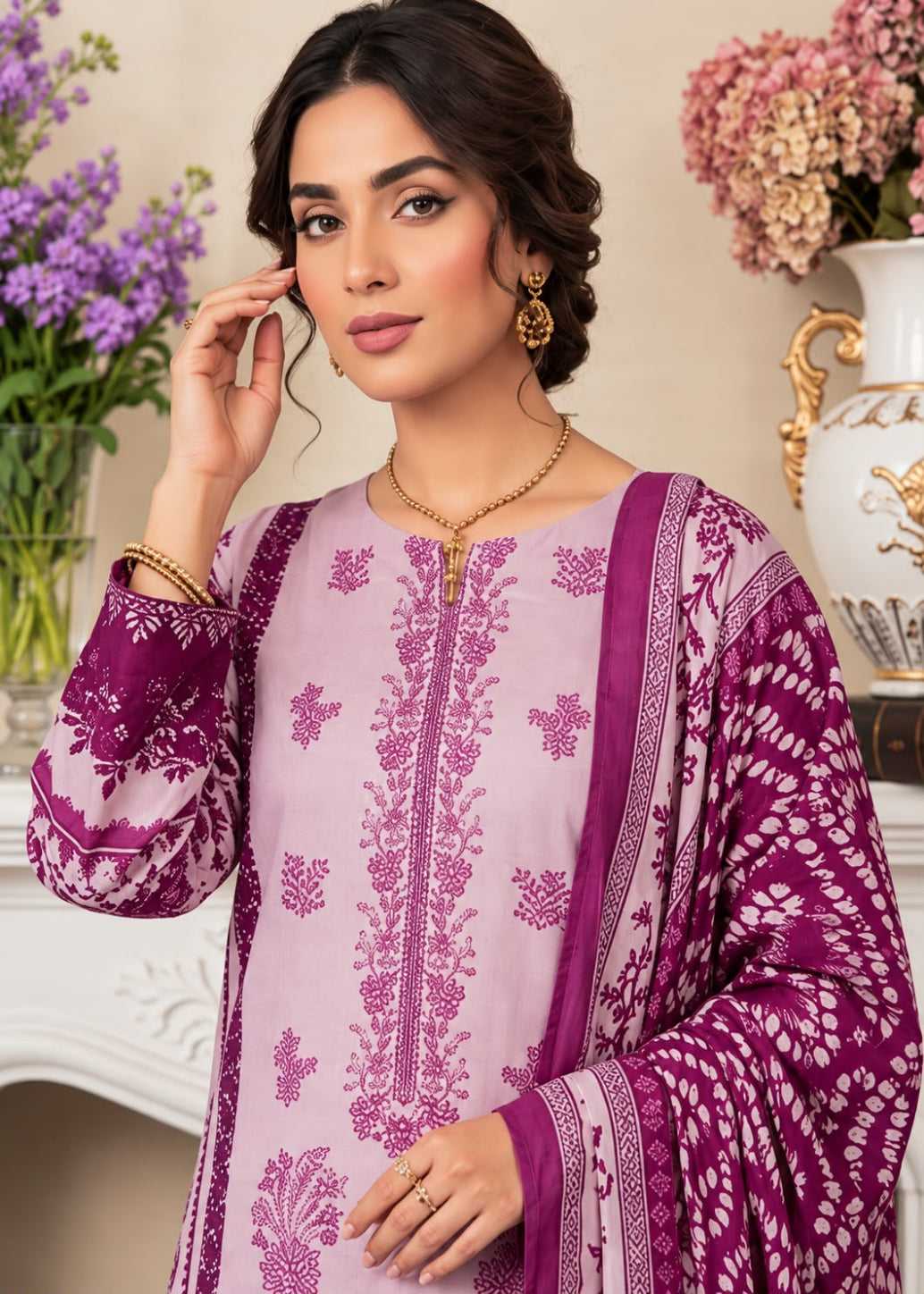 Hajra Emaan Linen 3PC