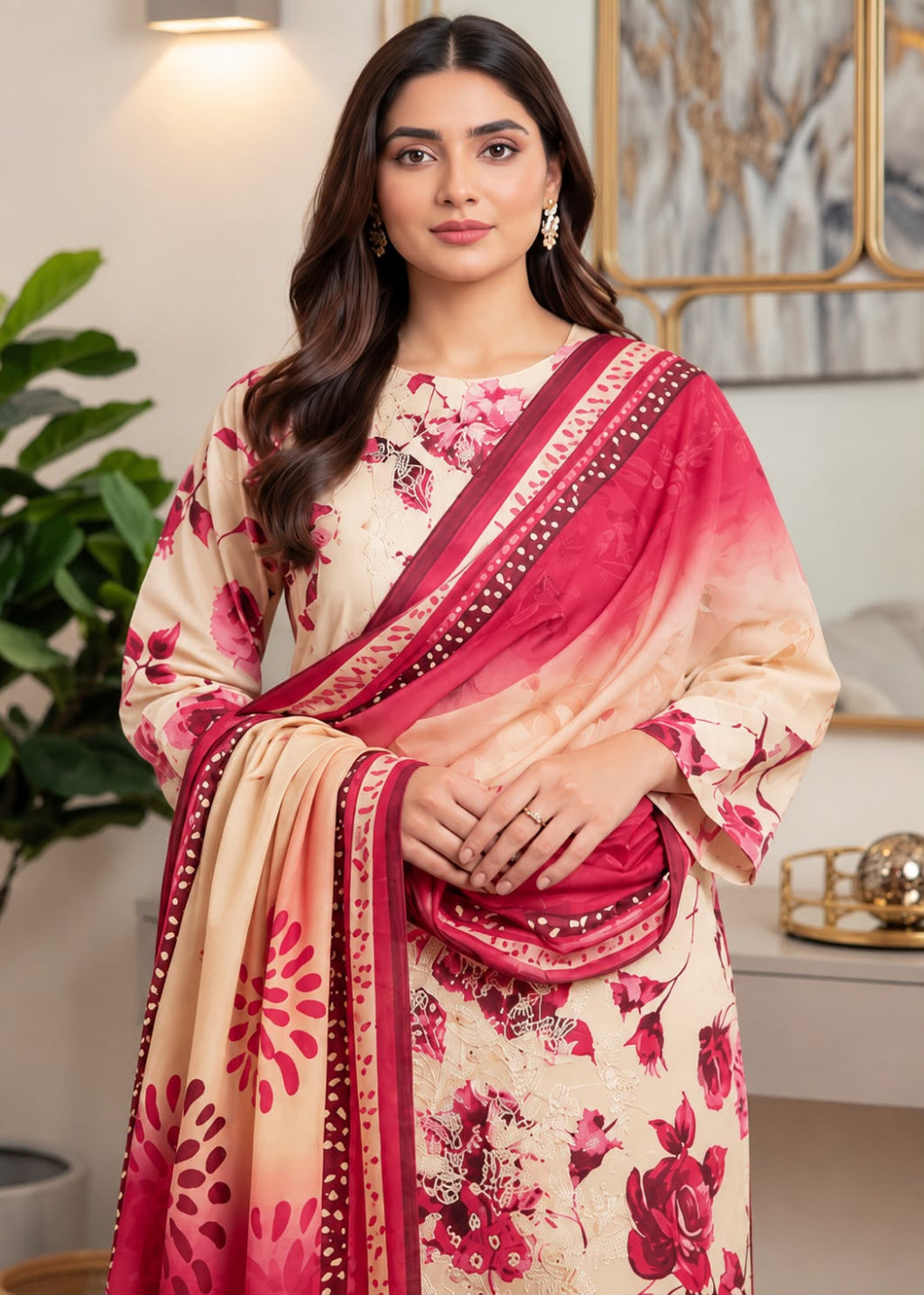Hajra Emaan Linen 3PC