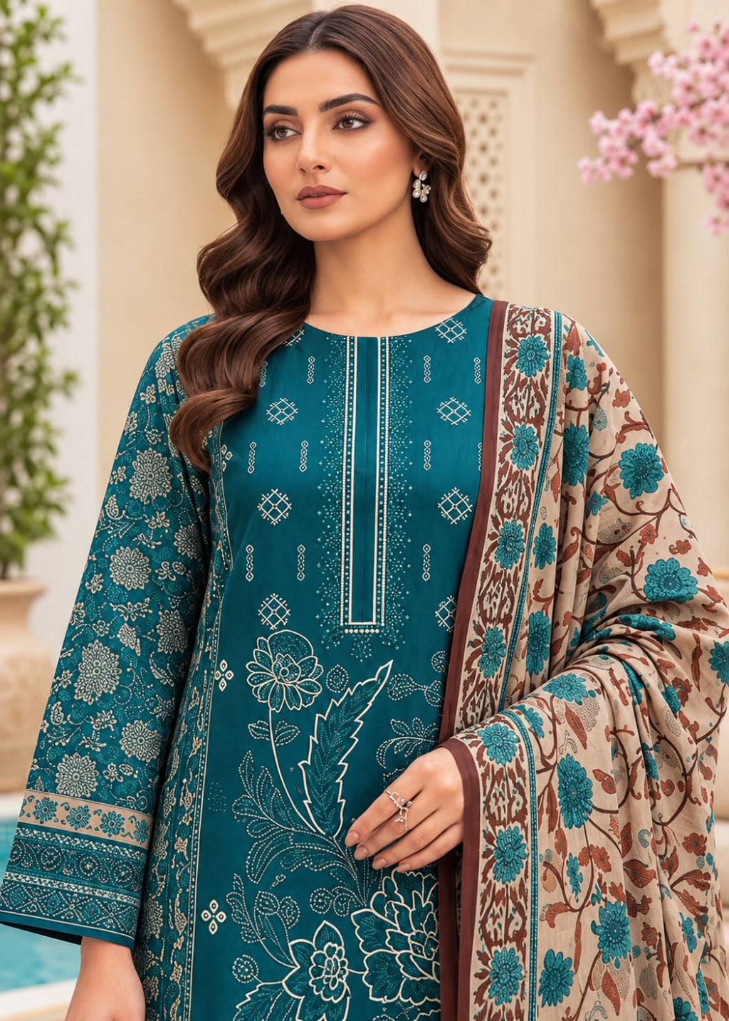 Hajra Emaan Linen 3PC