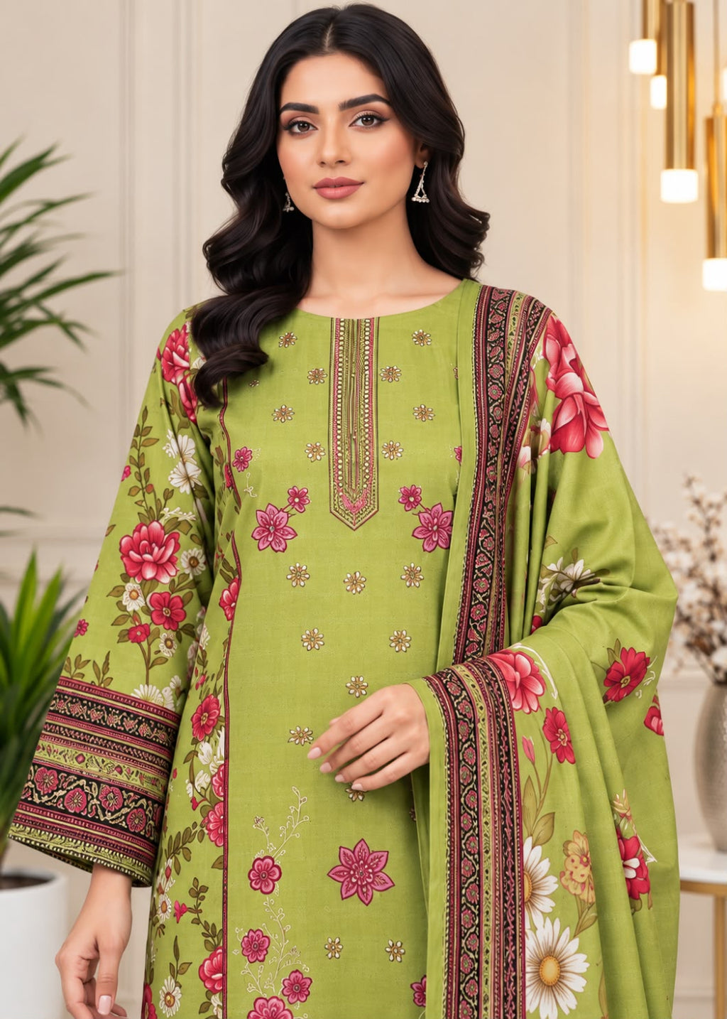 Hajra Emaan Linen 3PC