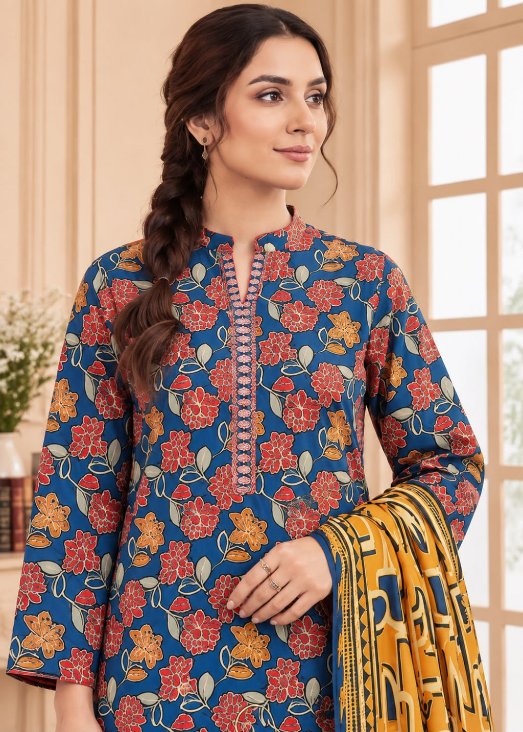Hajra Emaan Linen 3PC