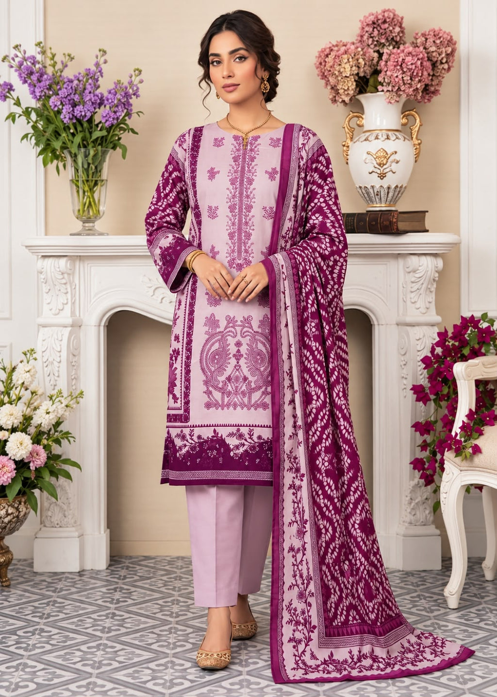 Hajra Emaan Linen 3PC