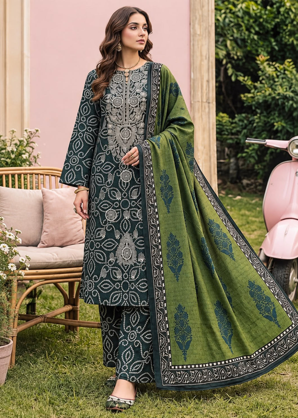 Hajra Emaan Linen 3PC