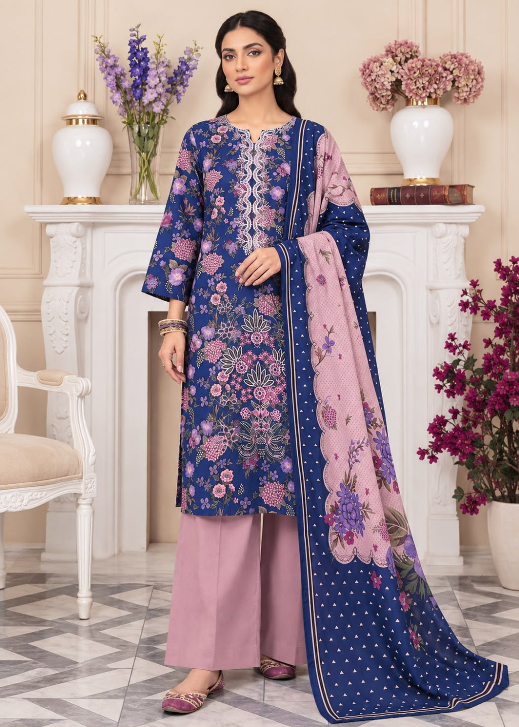 Hajra Emaan Linen 3PC