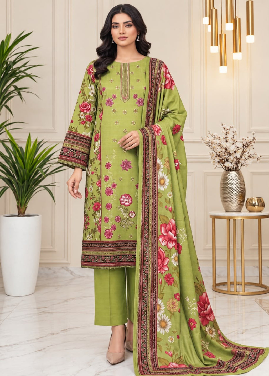 Hajra Emaan Linen 3PC