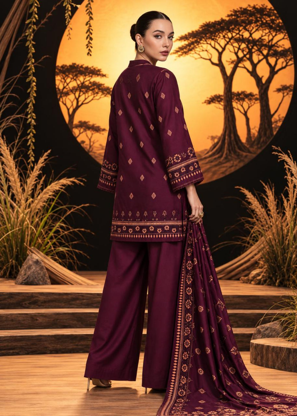 Regalia Viscose Linen 3PC