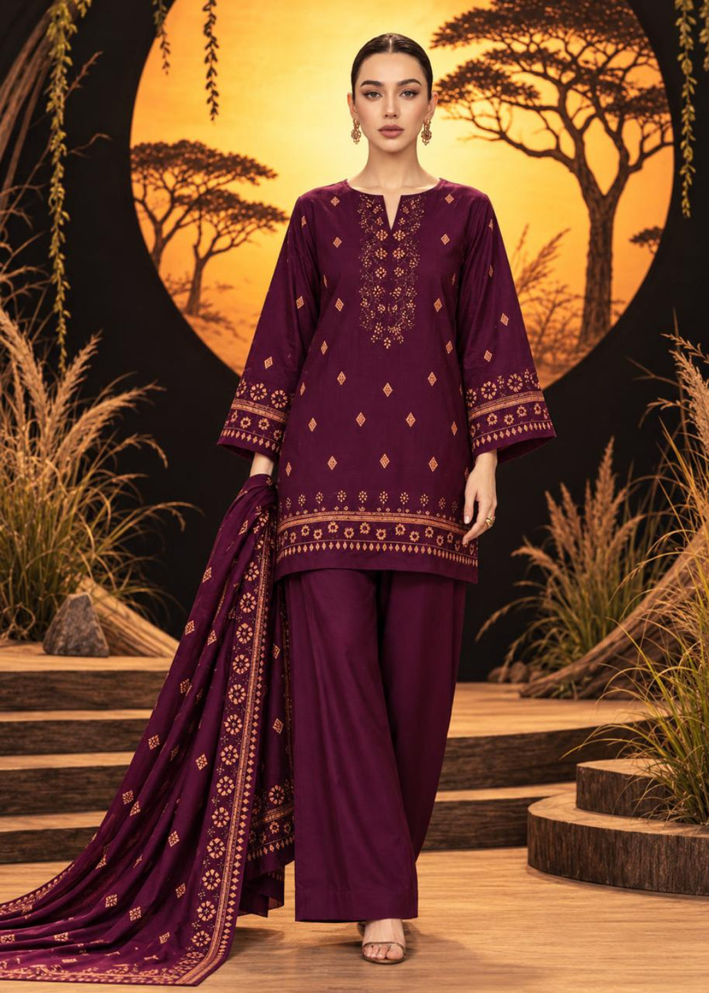 Regalia Viscose Linen 3PC