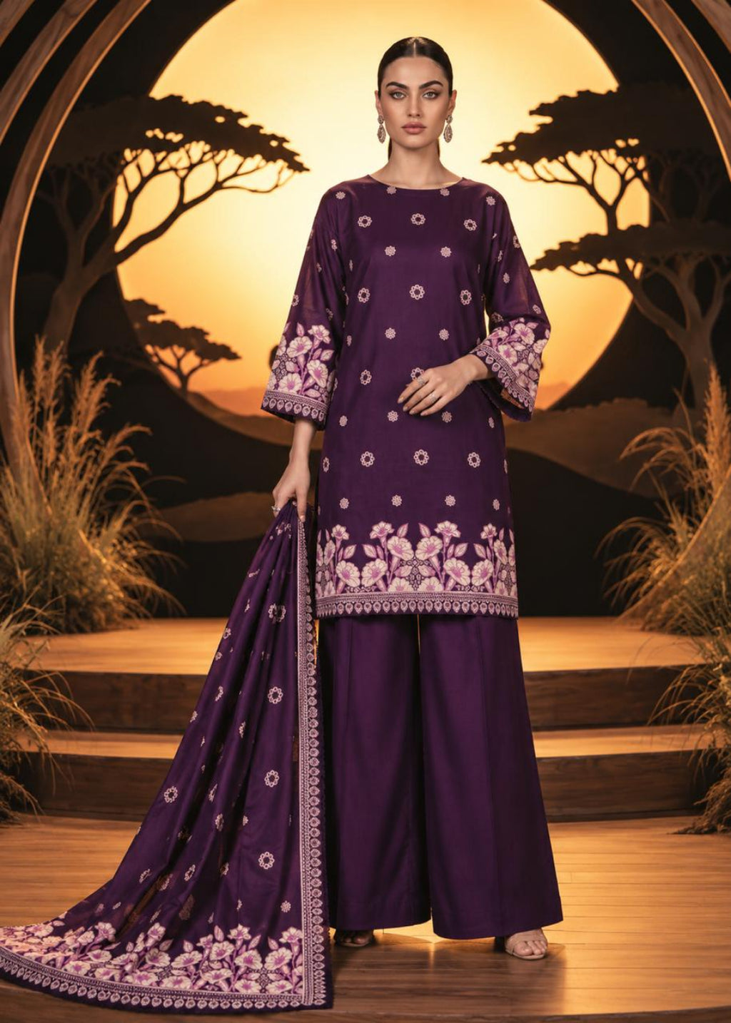 Regalia Viscose Linen 3PC