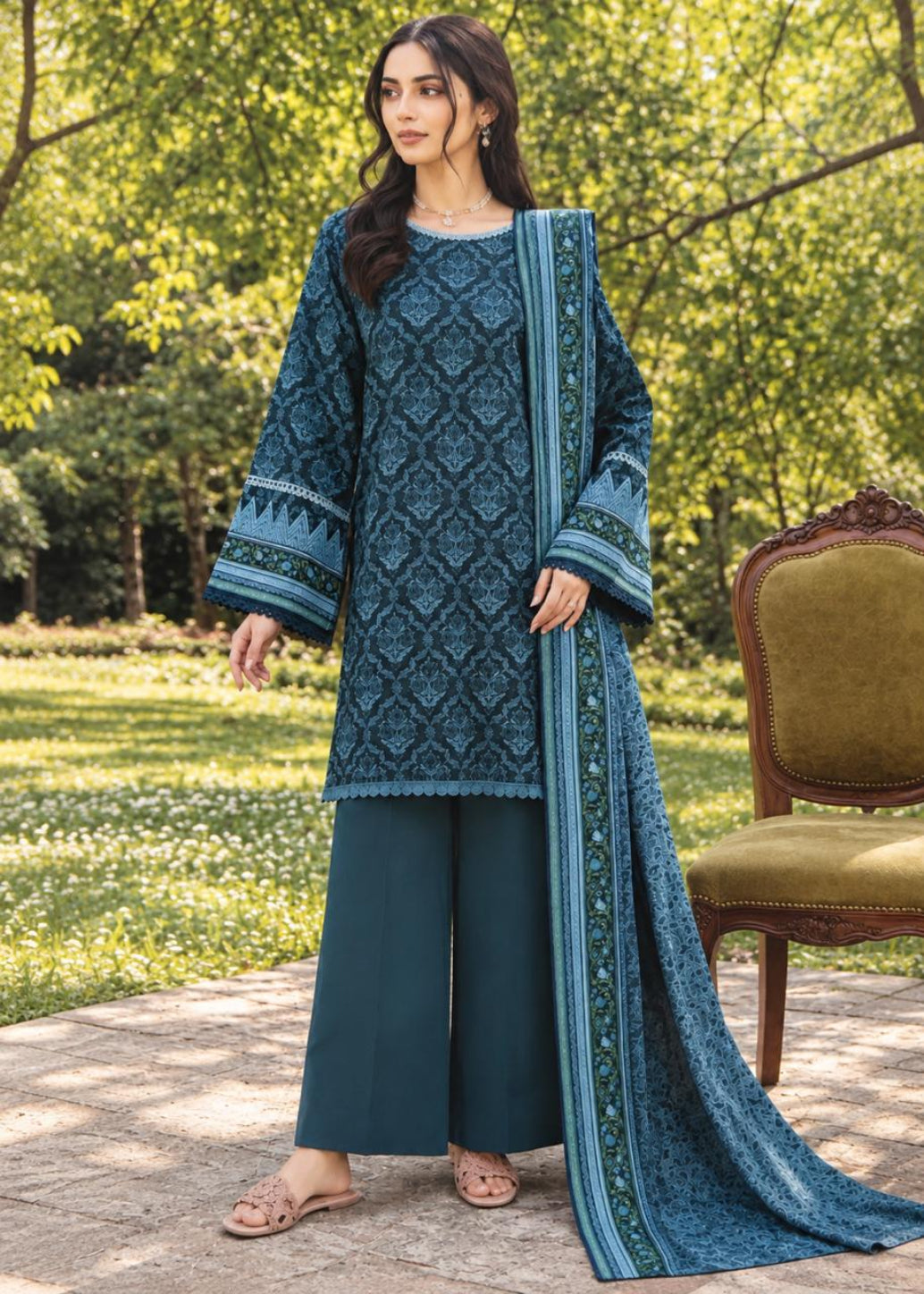SAPPHIRE TWILL MARINA 3PC