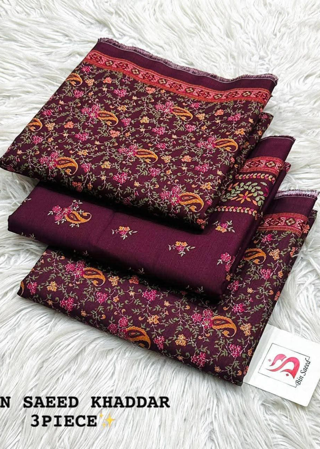 Binsaeed Khaddar 3PC