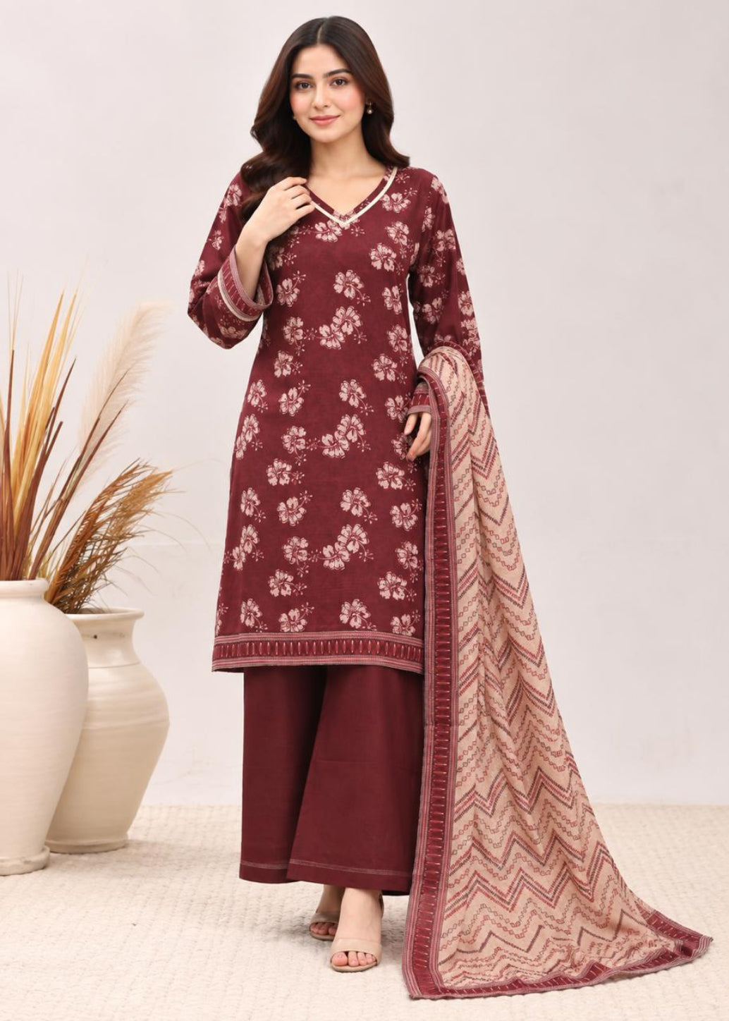 Binsaeed Khaddar Stitch 3PC