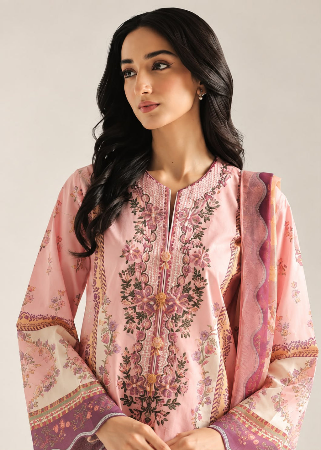 Ethnc Khaddar EMB 3PC
