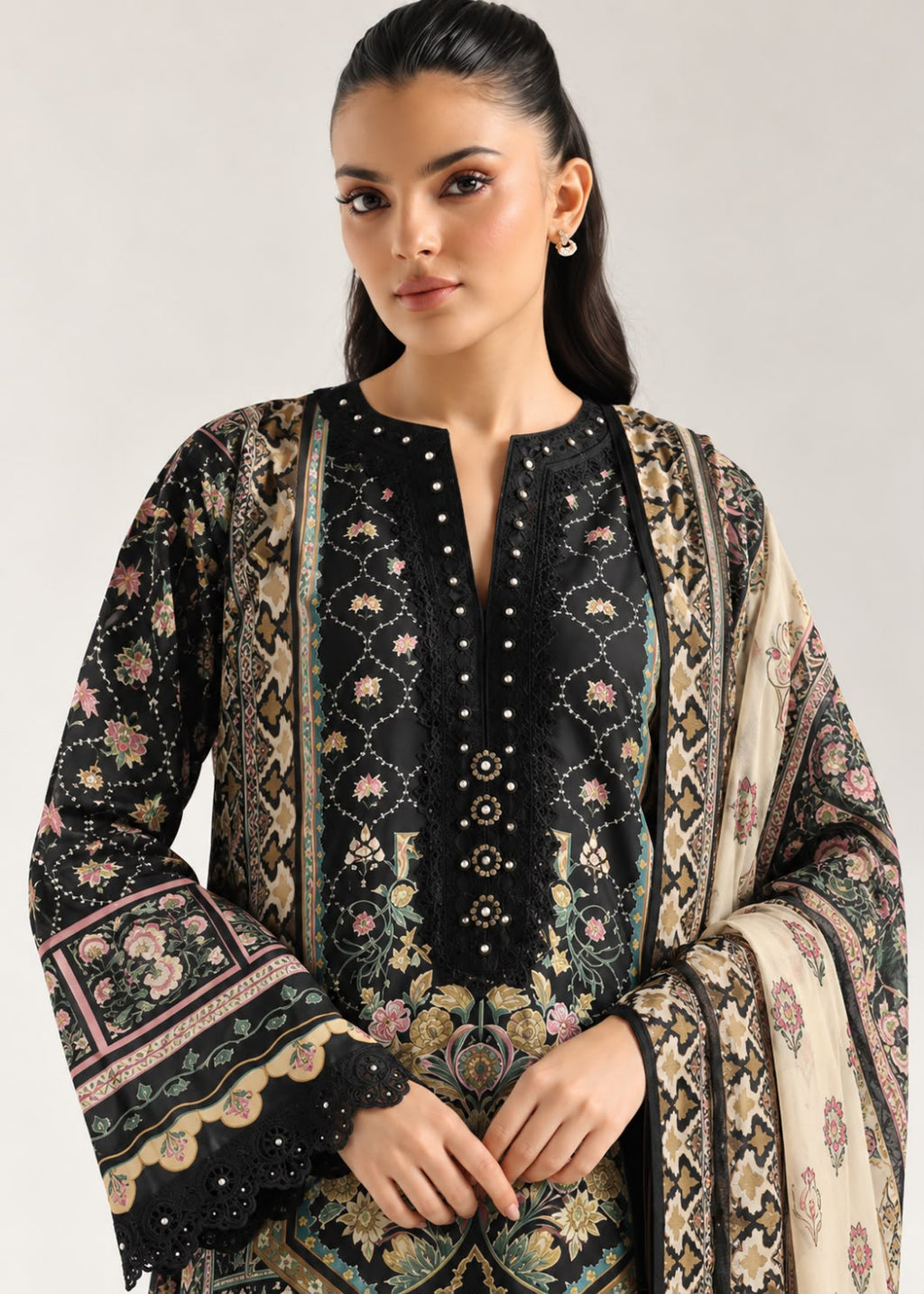 Ethnc Khaddar EMB 3PC