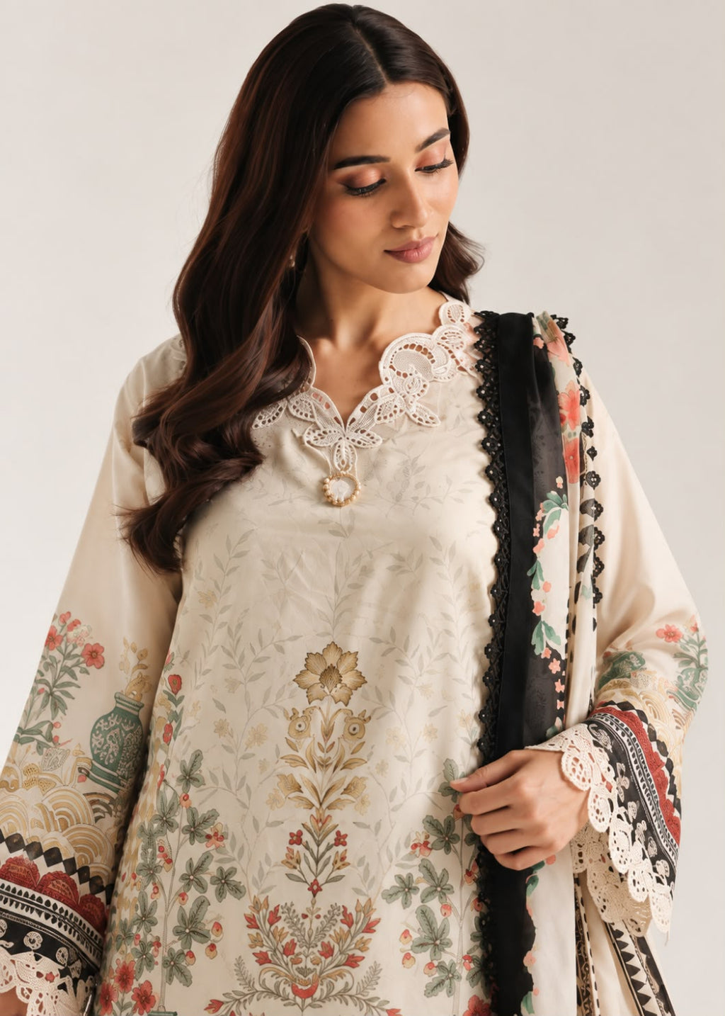 Ethnc Khaddar EMB 3PC