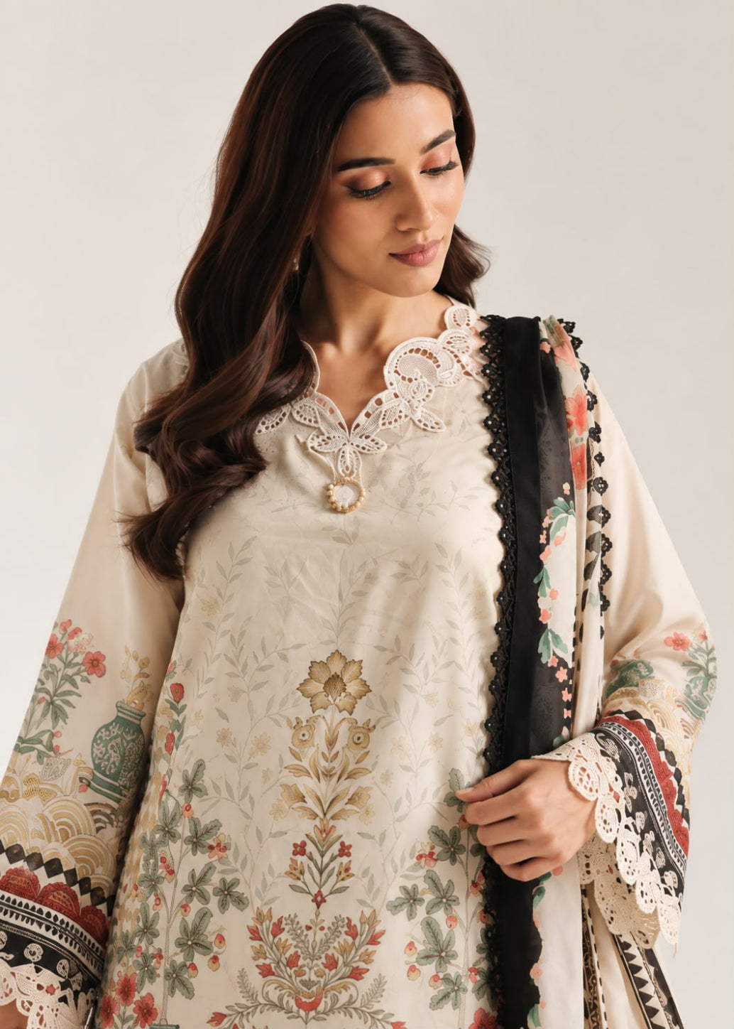 Ethnc Khaddar EMB 3PC