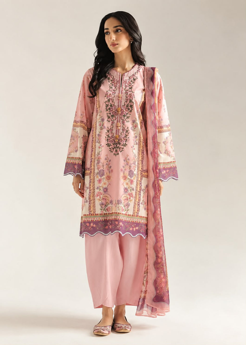 Ethnc Khaddar EMB 3PC