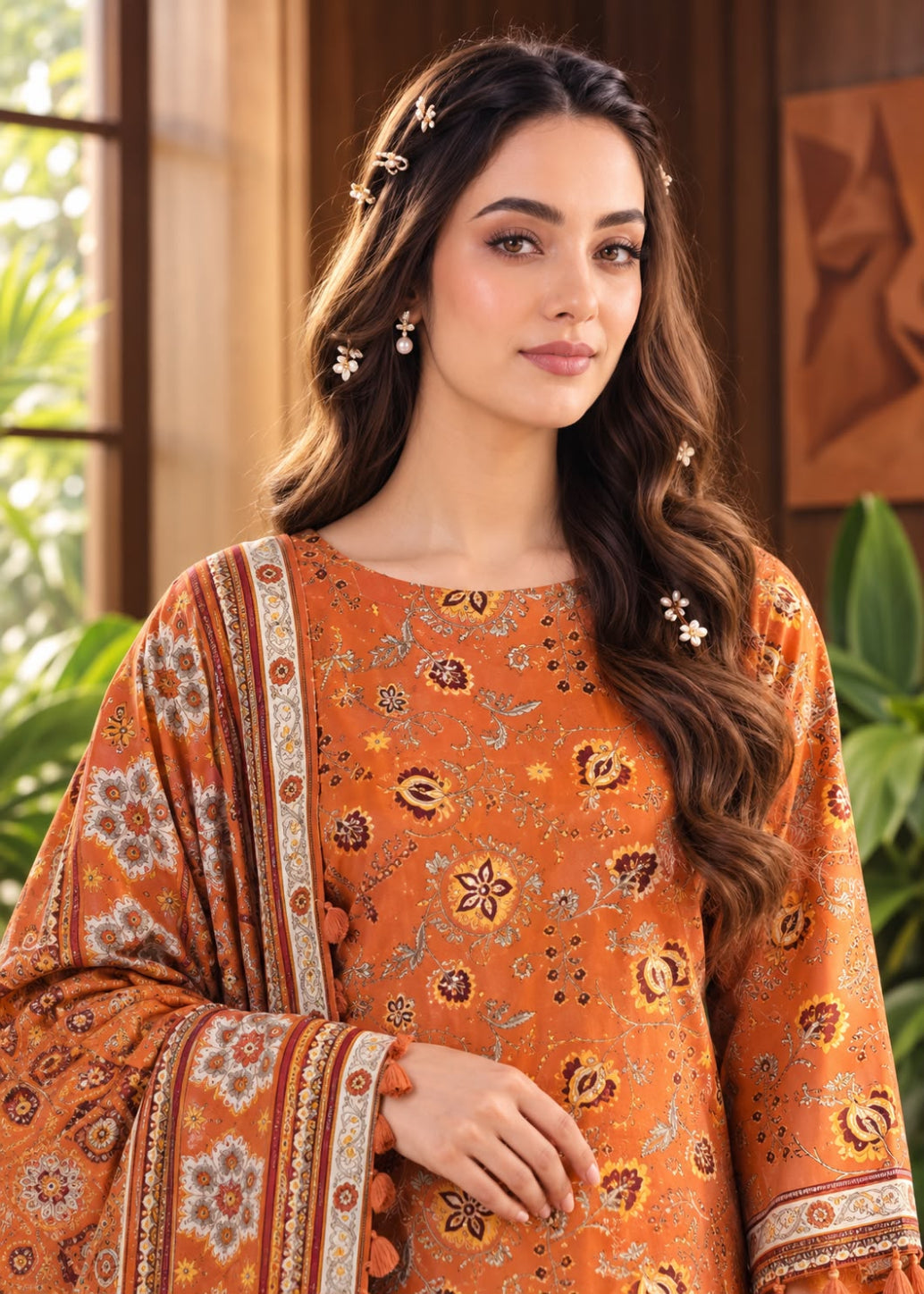 FizaNoor Linen 3PC