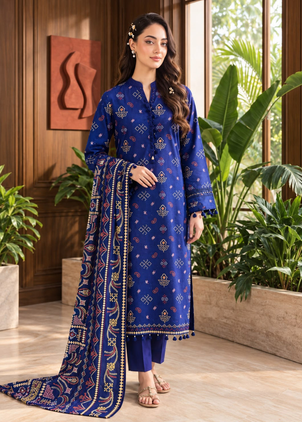FizaNoor Linen 3PC
