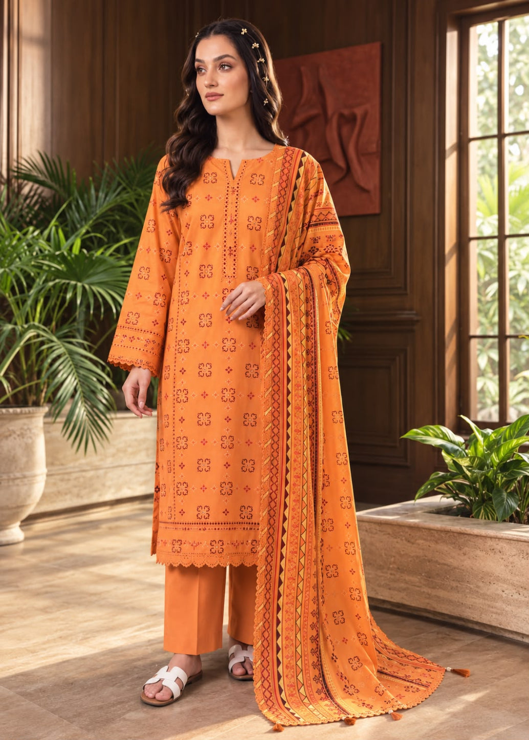 FizaNoor Linen 3PC