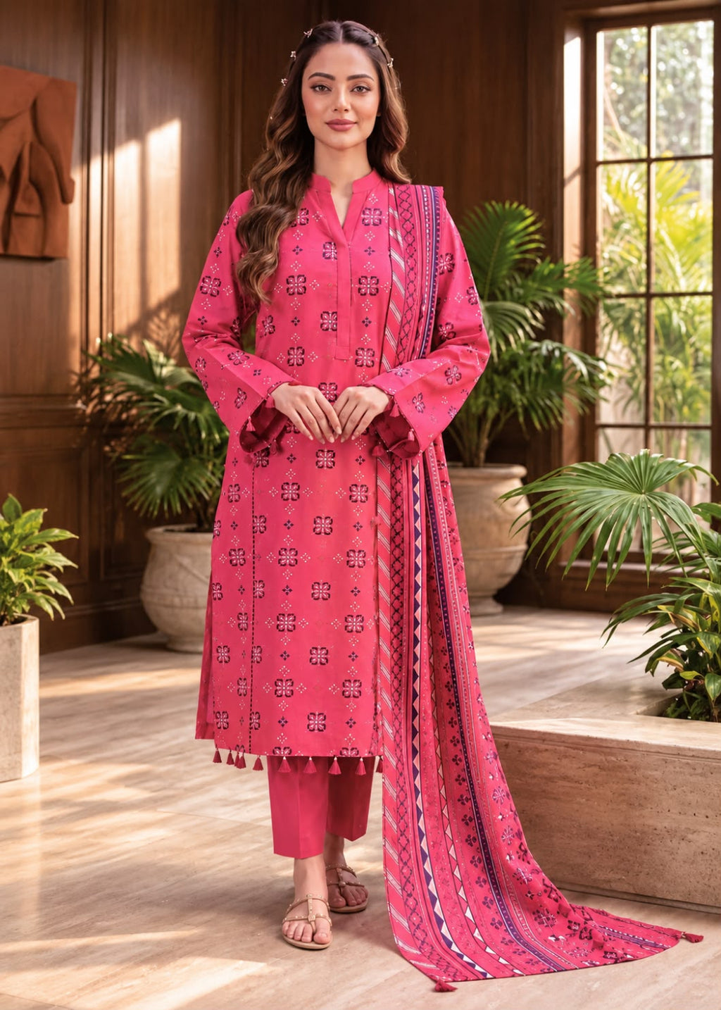 FizaNoor Linen 3PC