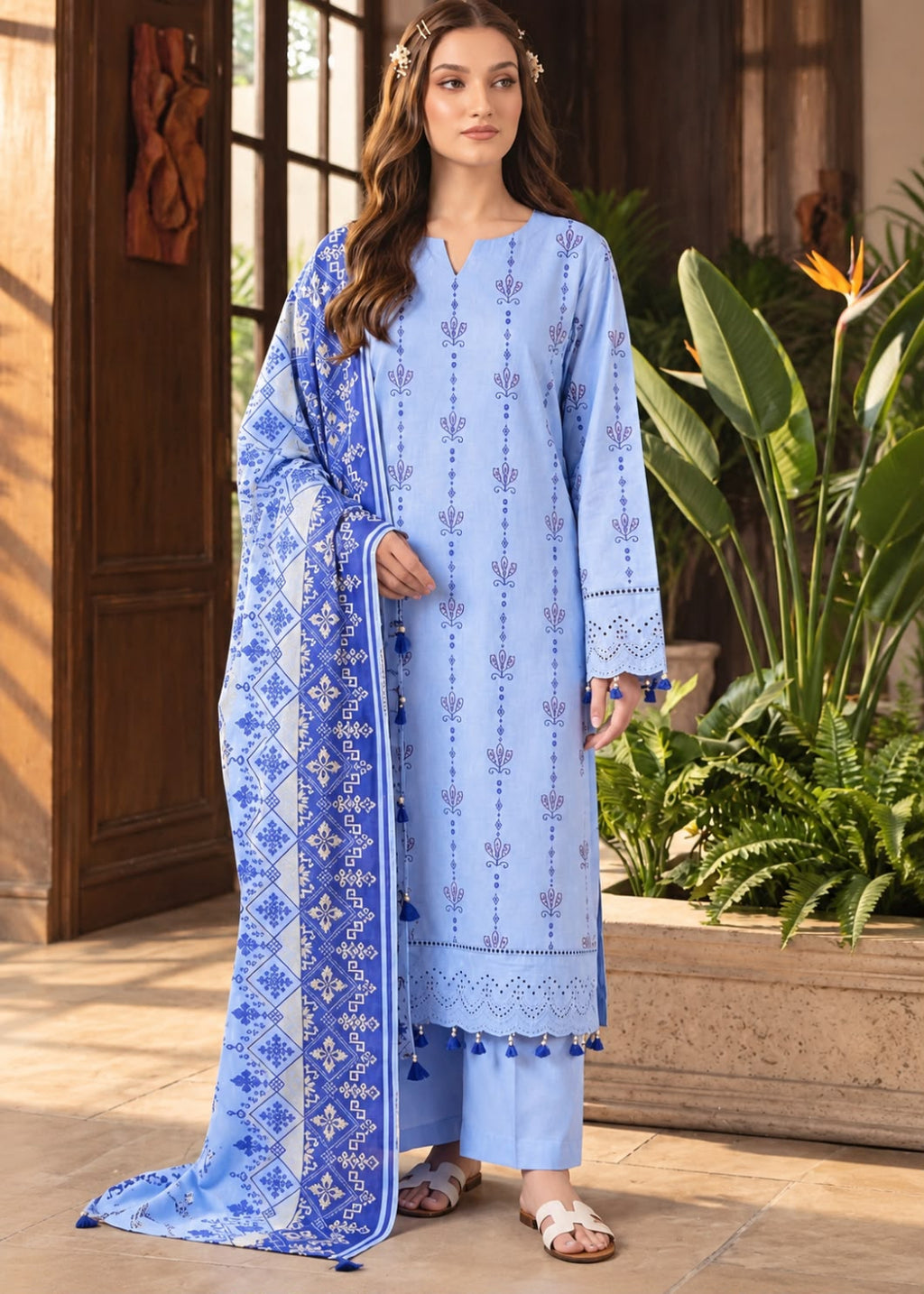FizaNoor Linen 3PC