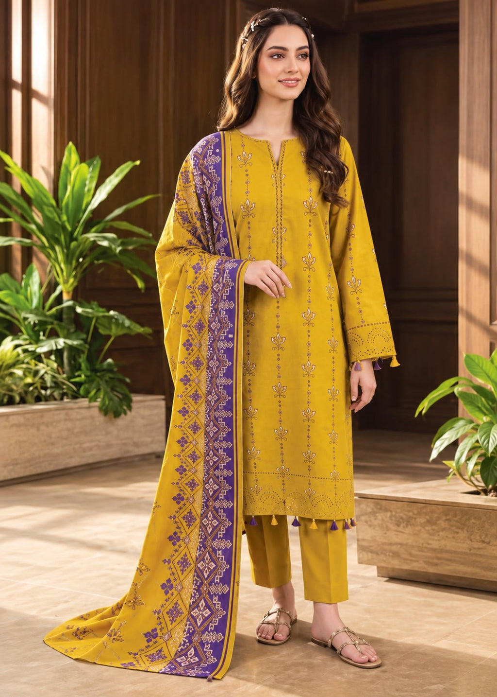 FizaNoor Linen 3PC