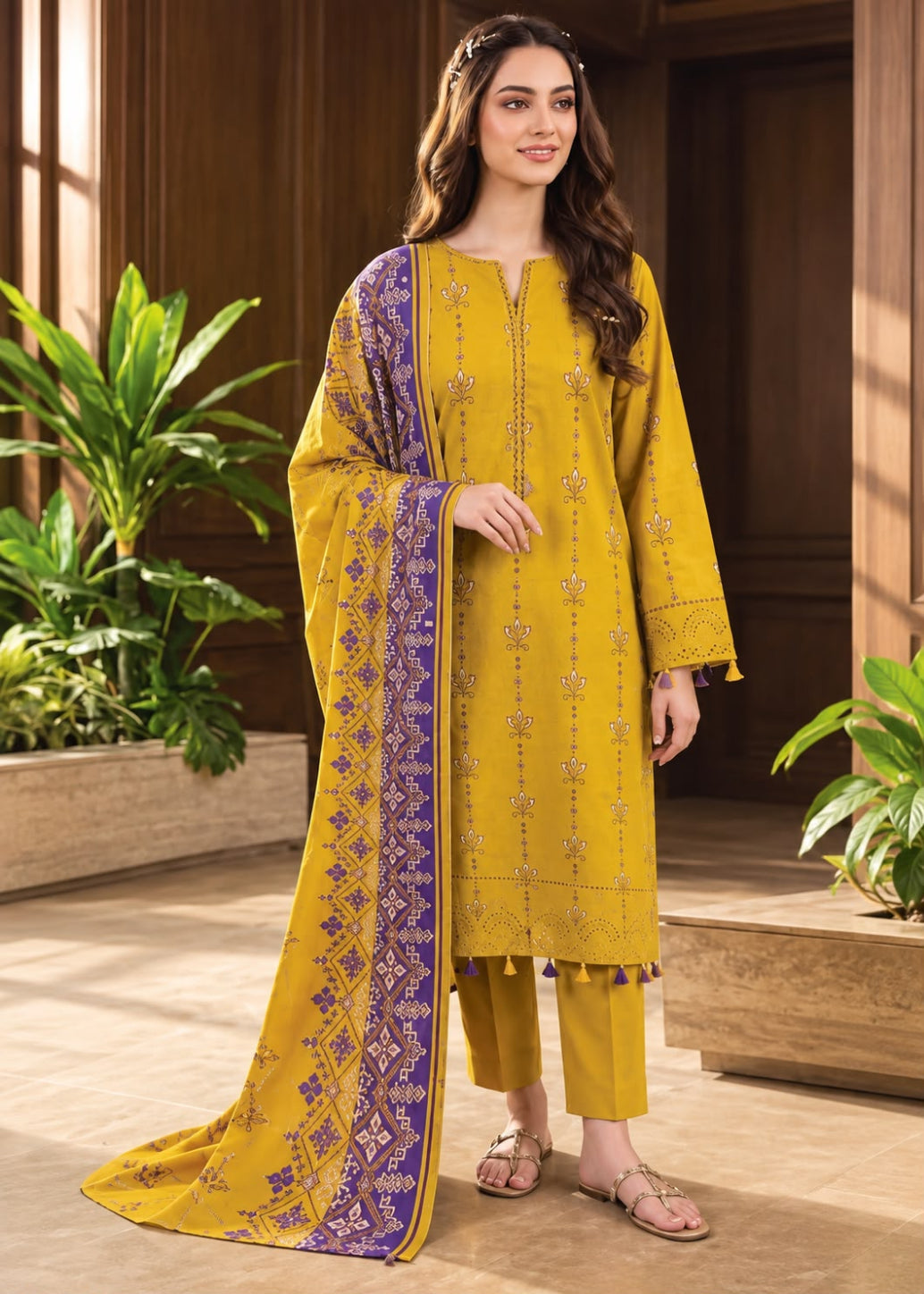 FizaNoor Linen 3PC