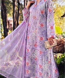 Butterfly By Hajra Eman Embroidered Lawn 3pc | BHE 1