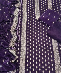 Binyousaf Embroidered Micro Velvet 3pc | BEV 6
